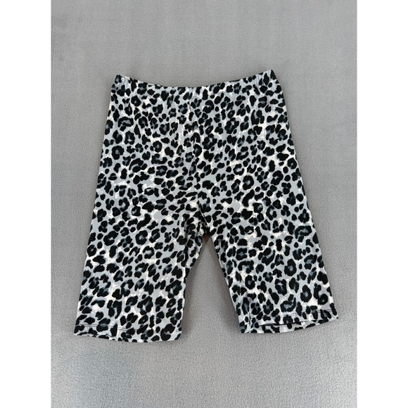 Zenana Women's 1X Leopard Print Bike Shorts Athleisure Activewear - Picture 1 of 4